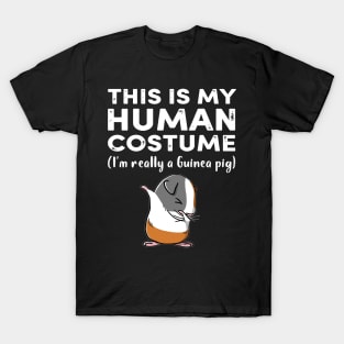 This My Human Costume I’m Really Guinea Pig Halloween (15) T-Shirt